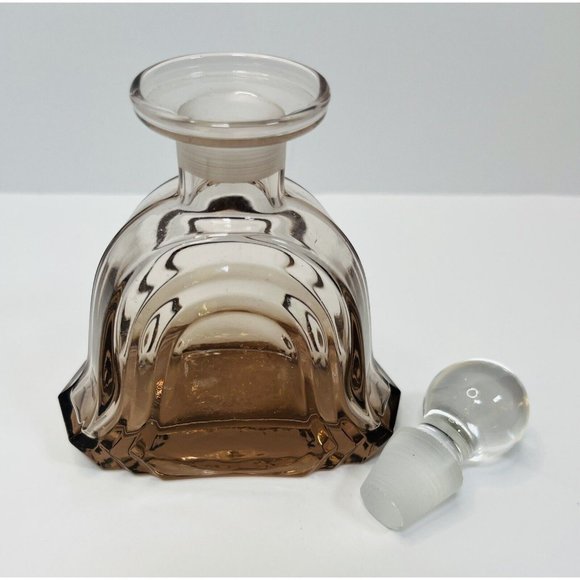 Crystal Perfume Bottle & Stopper Vintage Collezione Glass Line Italy 24% Lead 6” - Picture 5 of 10